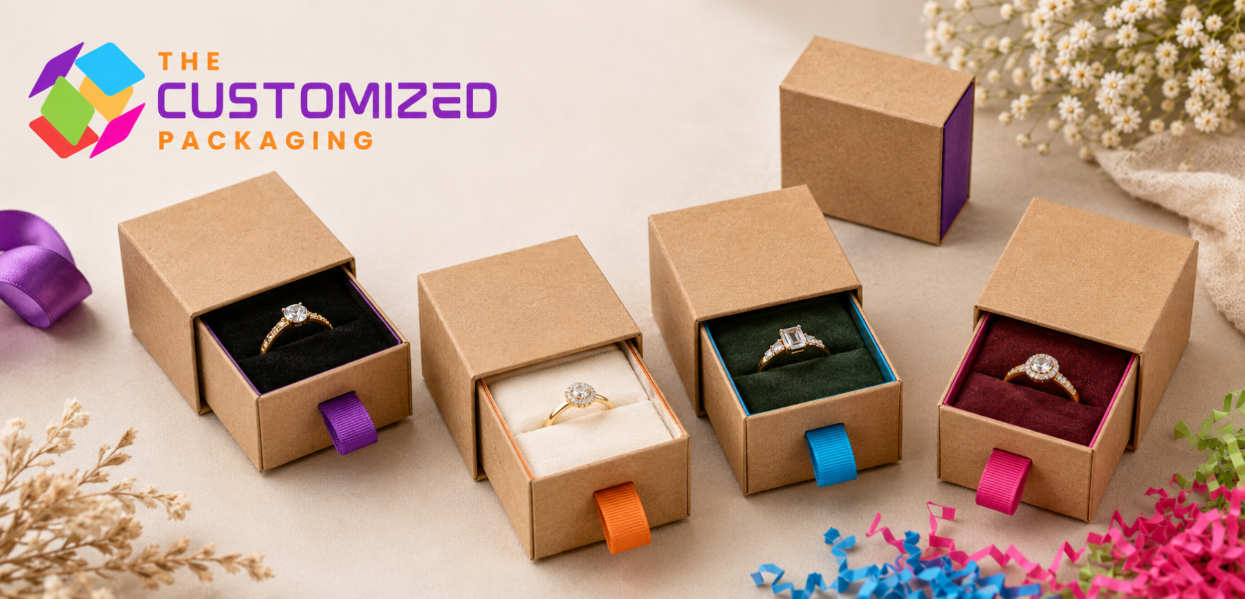 Drawer Styles for Kraft Ring Packaging
